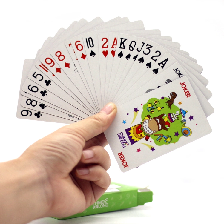 Cartes de jeu de cadeaux publicitaires personnalisées cartes de poker pour enfants Cartes à jouer en papier