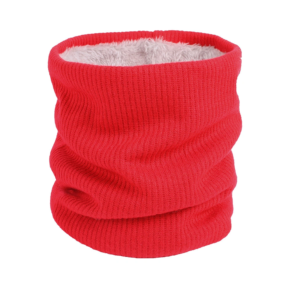 High Quality Soild Color White Blank Fleece Winter Neck Warmer Gaiter Scarf