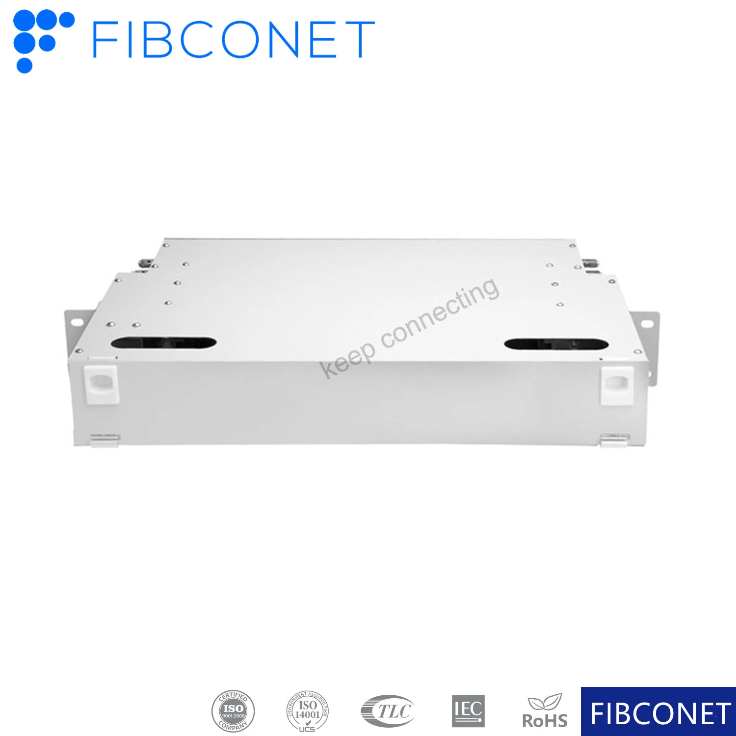 FTTH acero laminado en frío ODF 12 24 36 48 96 núcleos de fibra óptica Patch Panel Rack-Mounted bastidor óptico