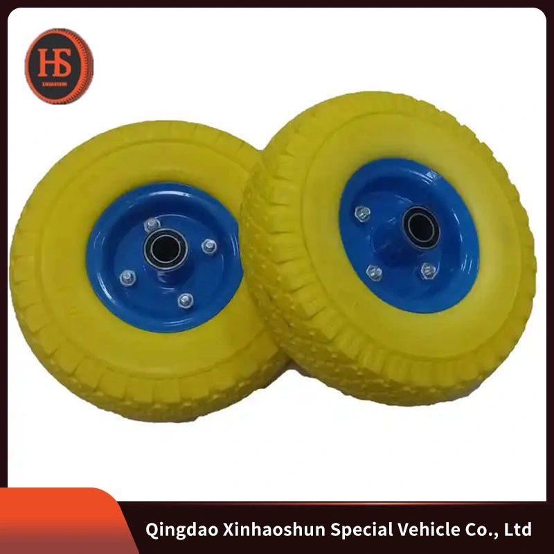 Factory Price Wear-Resistant High Load Capacity PU Solid Wheel for Wheelbarrow Shock-Proof Plastic Wheelbarrow Trolley Wheel