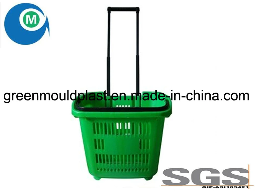 China OEM Large New Design Plastic Injection Shopping Basket Mould Manufacturer