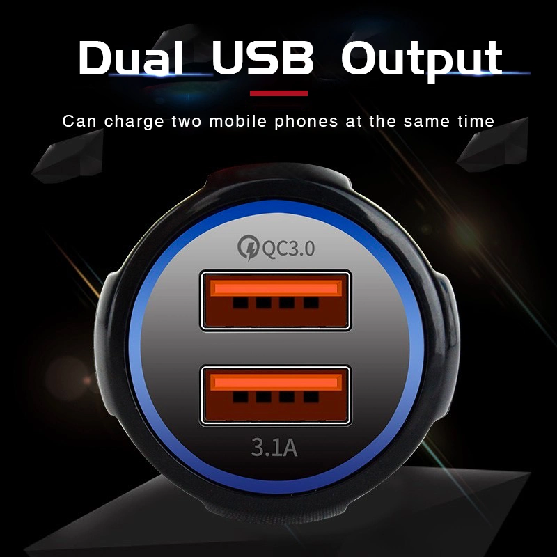 Chargeur USB pour voiture rapide OEM Vente en gros de nouveau produit QC3.0