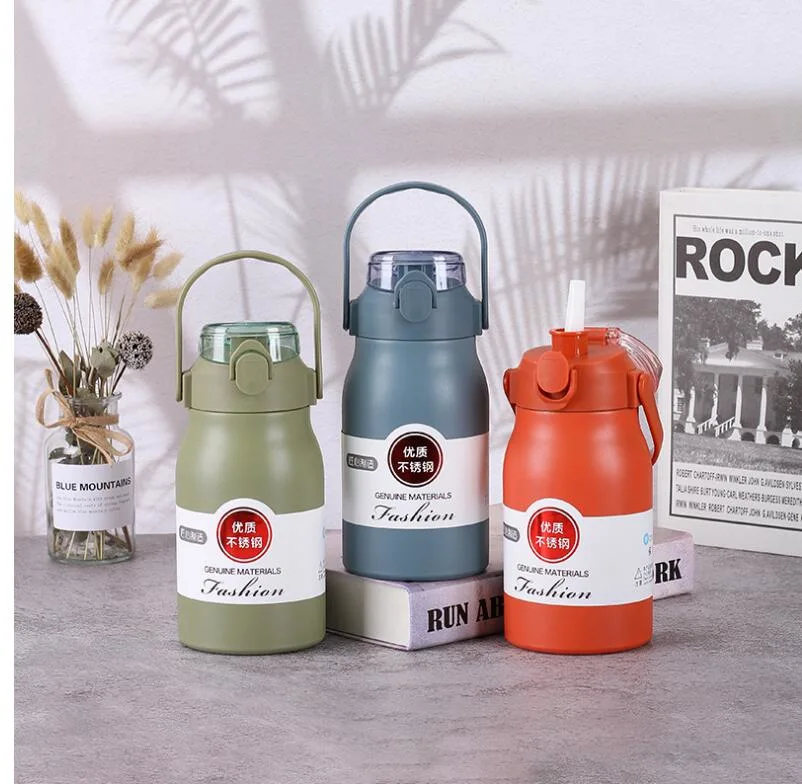 304 Stainless Steel Insulation Cup Portable Vacuum Outdoor Sports Water Bottle Portable Simple Bouncing Travel Jug Wholesale/Supplier