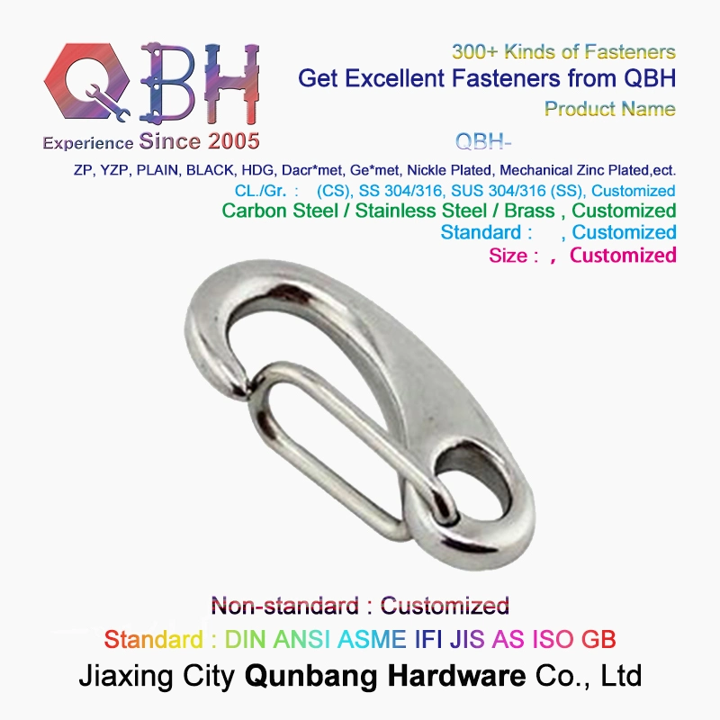 Customized Stainless Steel Egg Shaped Spring Clip Hook