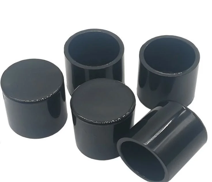 LDPE Black PVC Plastic 25mm Round Tube End Cap Chair Table Tube End Feet Tube End Cover for Furniture Plumbing