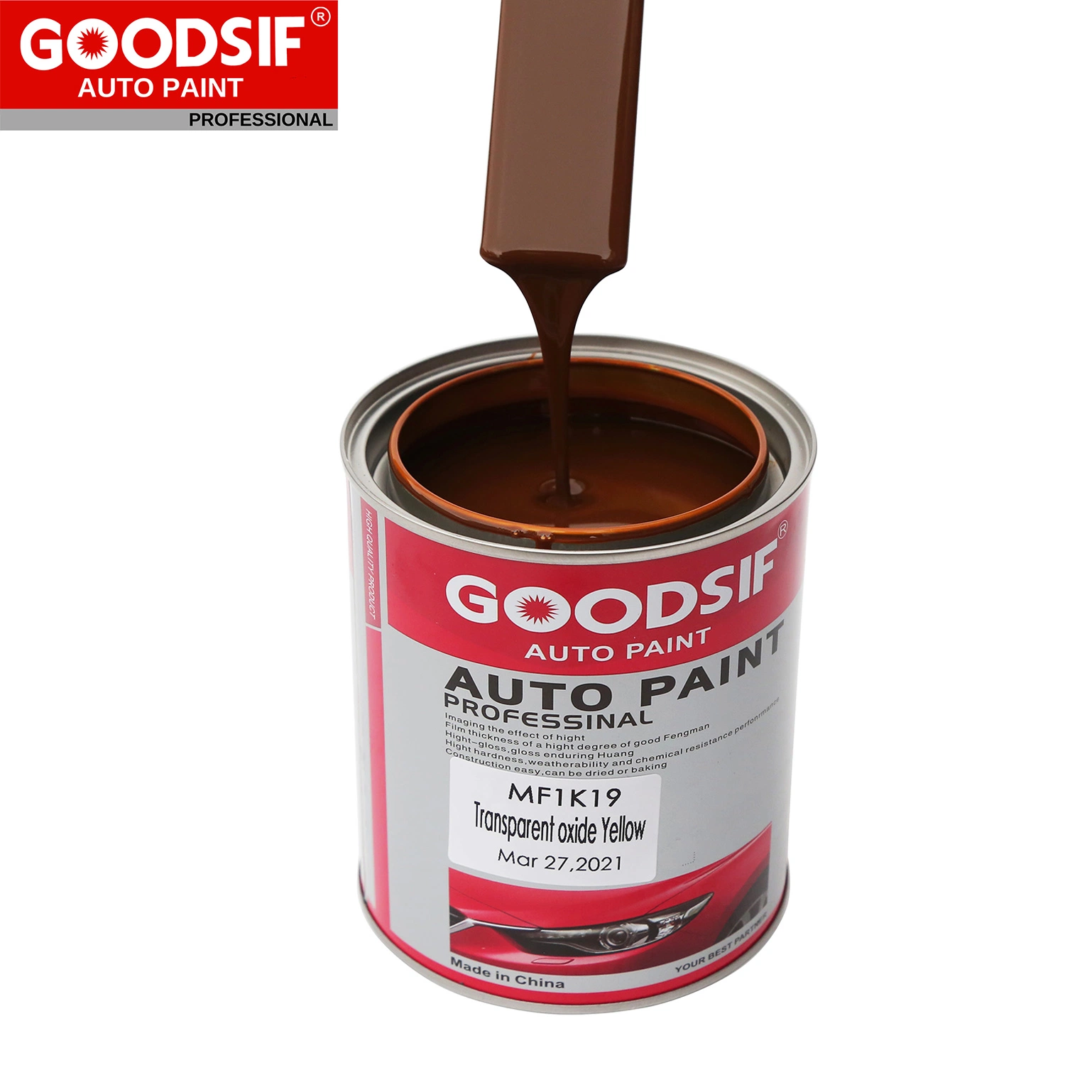 Professional Car Paint Manufacturer Auto Primer High quality/High cost performance Goodsif Pintura Acrylic Clearcoat Automotive Paint