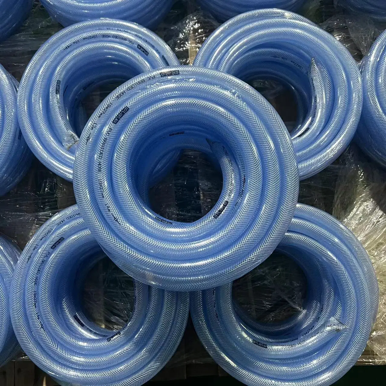 20mm (3/4") de plástico transparente de PVC flexible suave de alta calidad de grado alimentario Tubo de agua de riego del jardín del tubo de riego de plantas