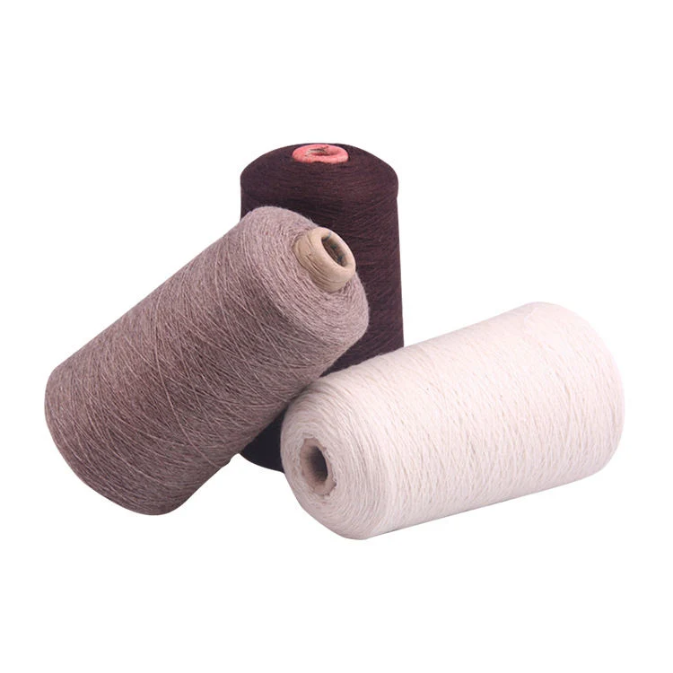 Color mayorista 28nm Alpaca cashmere Nylon viscosa hilado