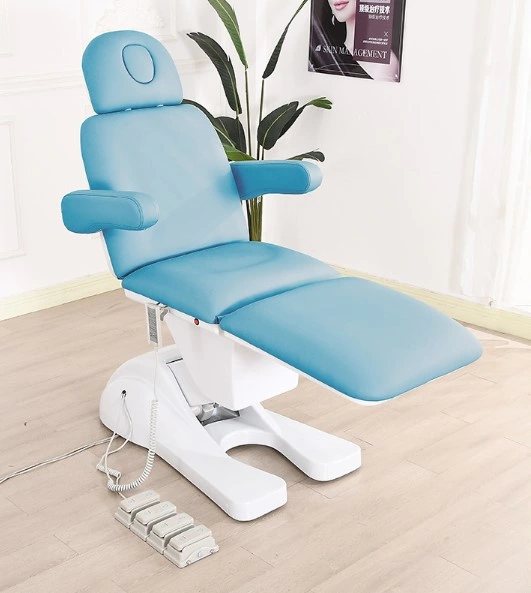 Beauty Salon Furniture Electric Adjustable Facial Bed Tattoo Chair with 3 Motors