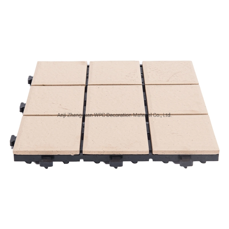 Chinese Factory 30X30 Marble Anti Slip Playground Decking Outdoor Beige Stone Floor Tiles