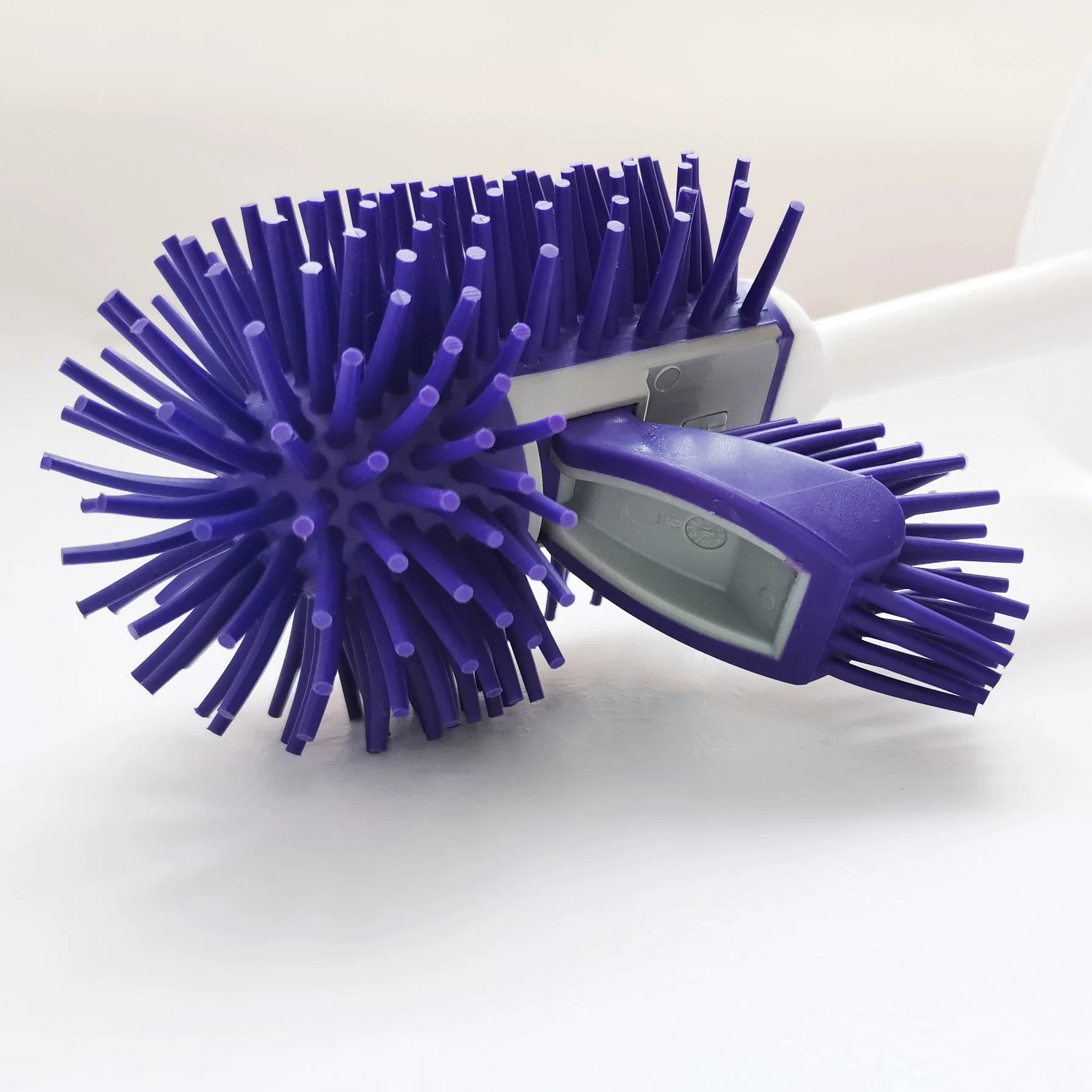 Toilet Brush and Holder Set Silicone Toilet Cleaner Brush Rubber Brush Head Cleaning Bathroom Toilets