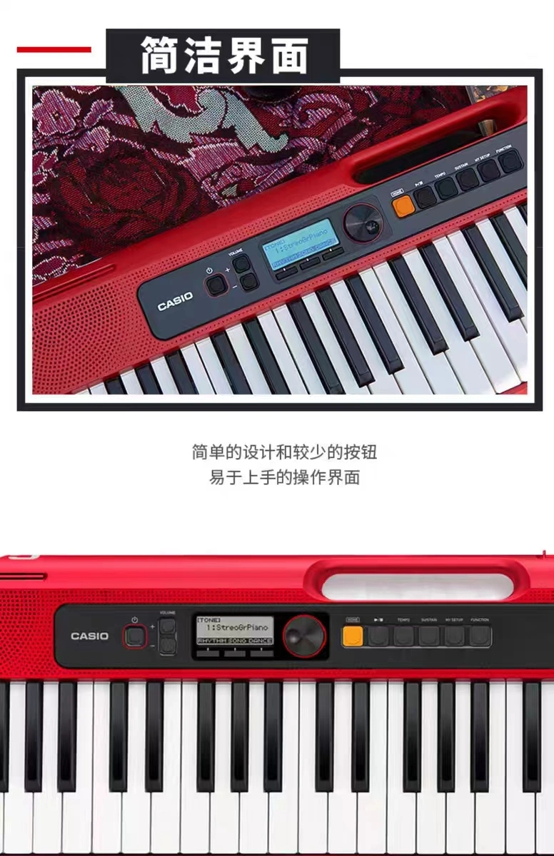 Casio Electronic Organ CT-S200 for Beginners Adult Children Preschool Teachers Dedicated 61 Keys Multi-Function Portable