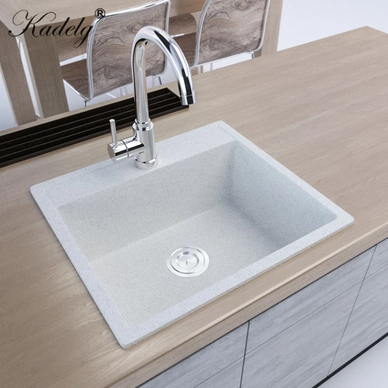 New Design Home Quartz Stone Composite Granite Single Bowl Kitchen Sink