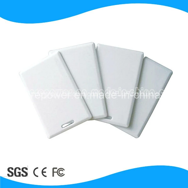 PVC 125kHz Tk4100 RFID Card White Color Thick Blank Card