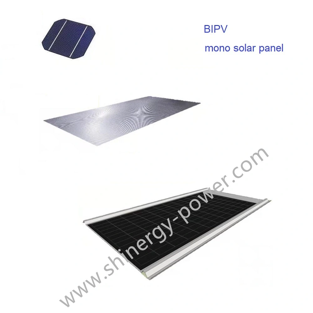 L'énergie solaire mono 370W 144pcs de cellules solaires Module solaire panneau solaire photovoltaïque intégré BIPV Bâtiment Système solaire produit solaire Shb144370m