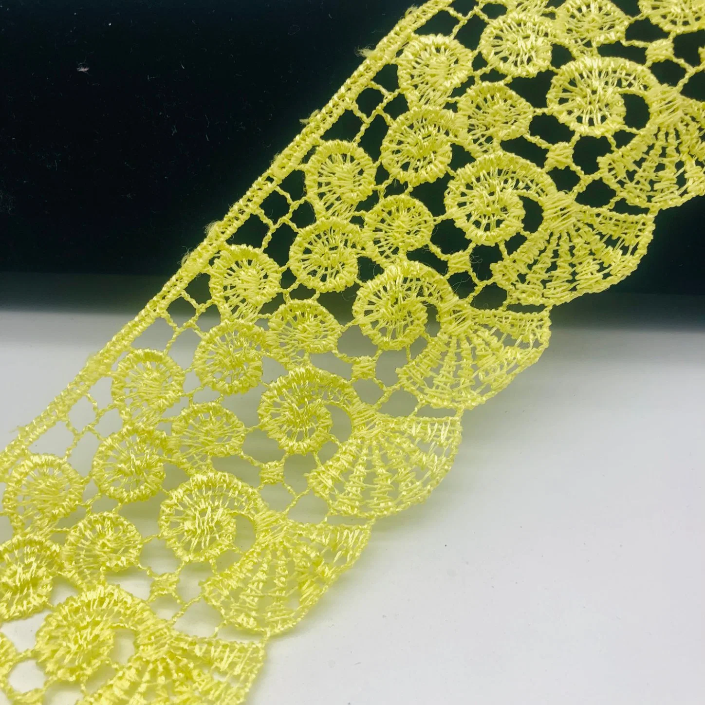 One Stop Solution for Top Quality African Chemical Lace Purfle Fabric for Korea EU Market