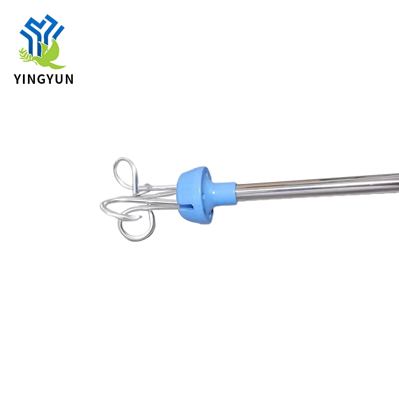 Easy to Adjust Stable Hospital Medical Furniture IV Pole Infusion Pump Stand