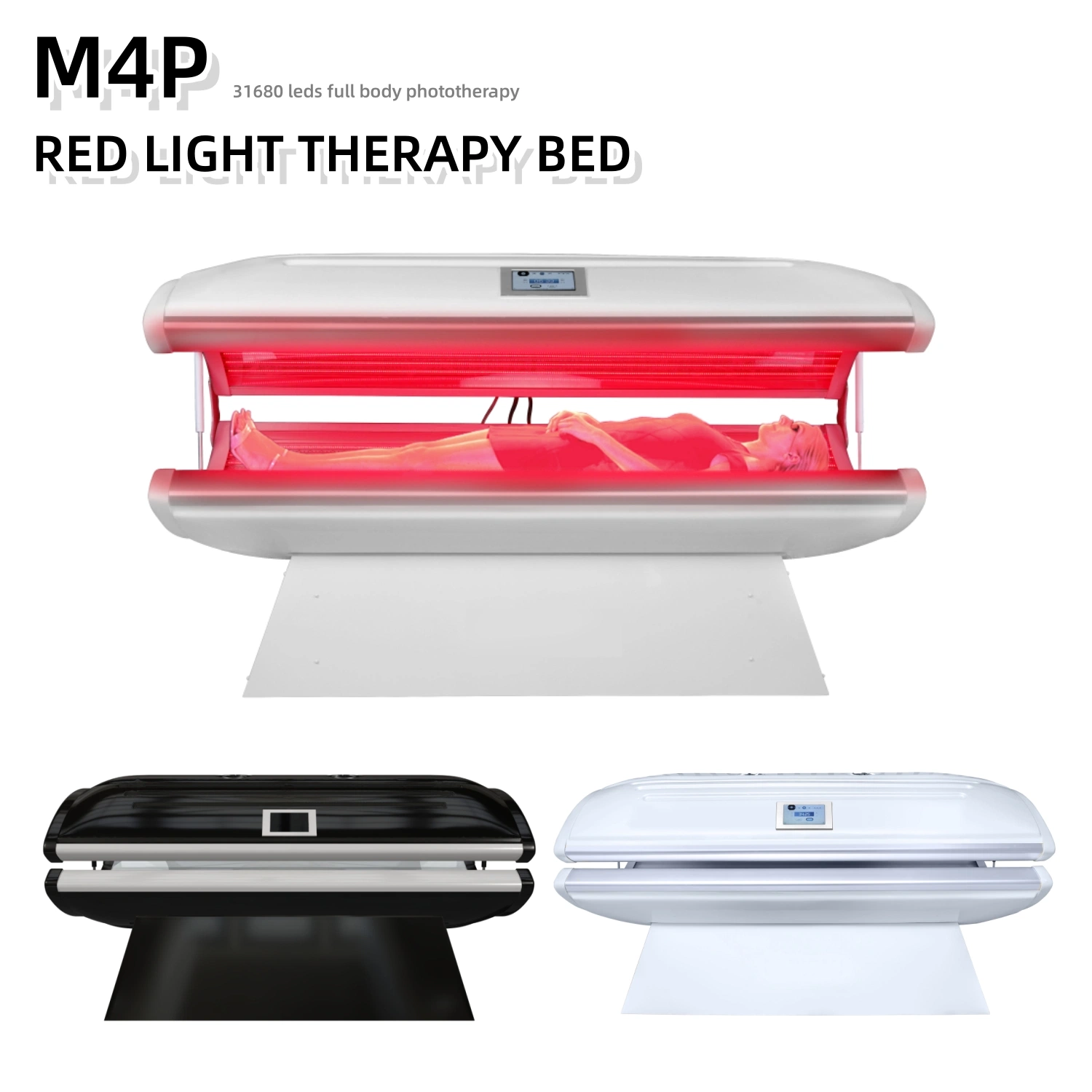 Variable Irradiance 31680LEDs Adjustable Pulse LED Infrared Red Light Therapy Bed Device