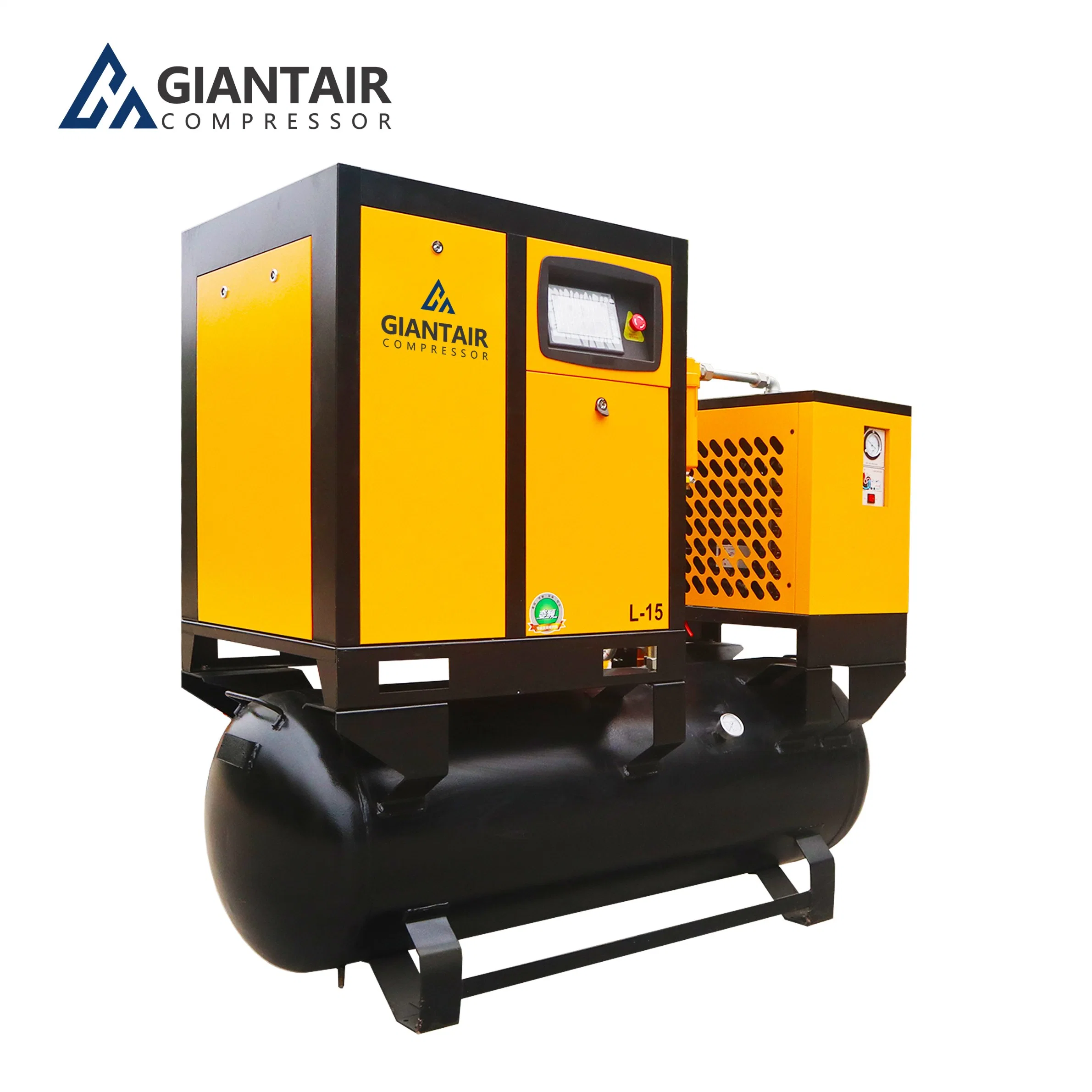 Alta Qualidade de Ar Rotativa Compressor 4-em-1 integrado com tanque e secador de Pressão Alta 7.5/10kw/HP 116psi 39 cfm