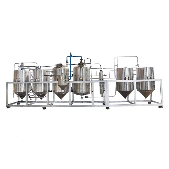 Hot Sale Peanut Oil Refining Machine Cooking Vegetable Oil Refining Plant Price