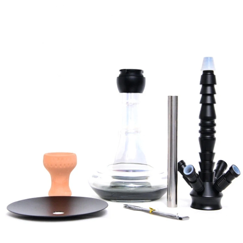 Jiju Arab Hookah Set Factory Direct Sale Custom Aluminum and Glass Hookah Shisha