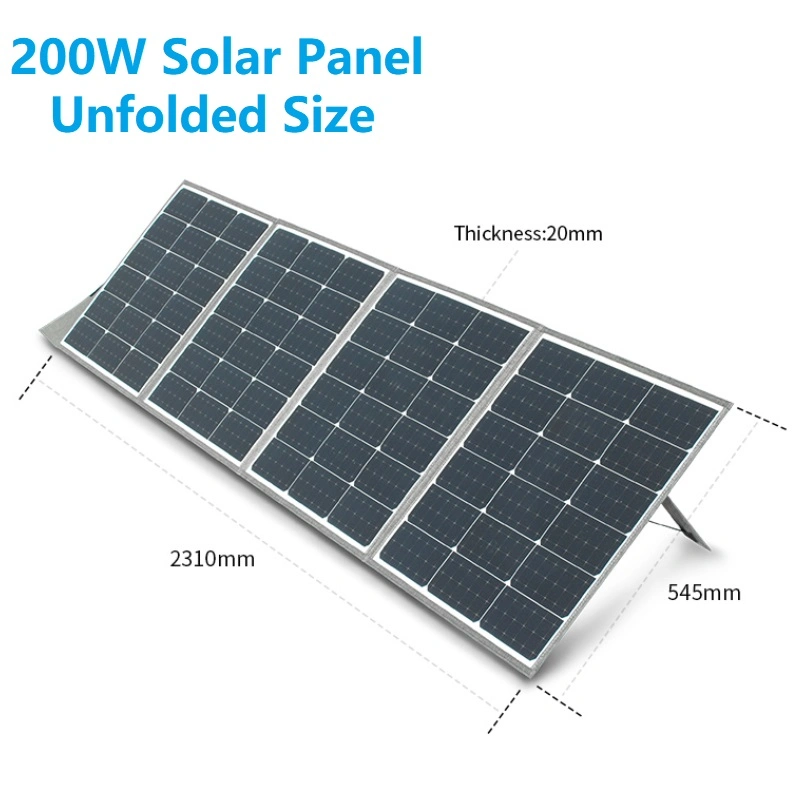 18V Kit de panel solar plegable portátil Cargador solar 2 USB Salida para cargar 12v baterías, central eléctrica de emergencia RV