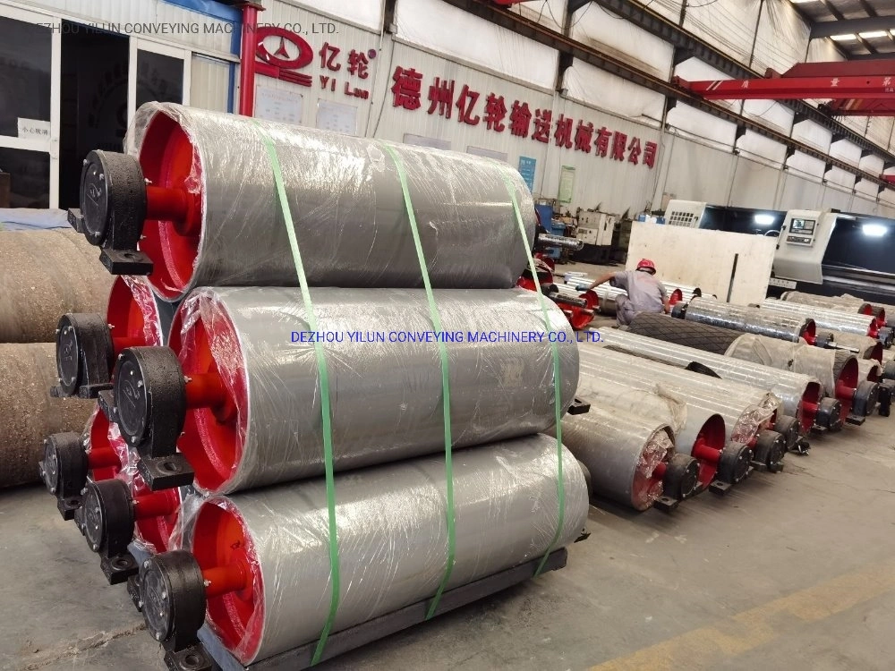 Hot Sale Rubber Lagging Belt Conveyor Drum Pulley 1000mm Cheap Price