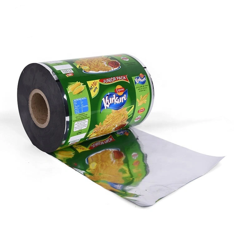Pet/VMPET/PE Laminating Snack Nut Packaging 125 Micron Food Grade Plastic Film Roll for Potato Chips