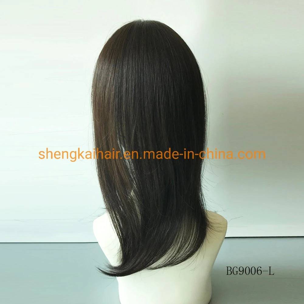 Wholesale/Supplier Premimum Quality Full Handknotting Human Hair Synthetic Hair Bang Topper Hair