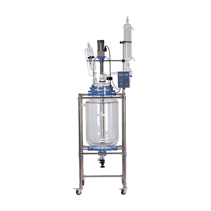 Biobase Super 50L 100L Adding Condenser and Constant Pressure Funnel Chemical Jacketed Glass Reactor for Lab