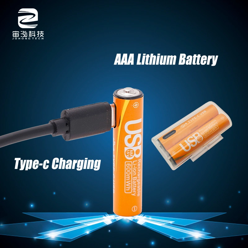 1.5V USB Battery 1000 Times Cycling Lithium Batteries for Mouse