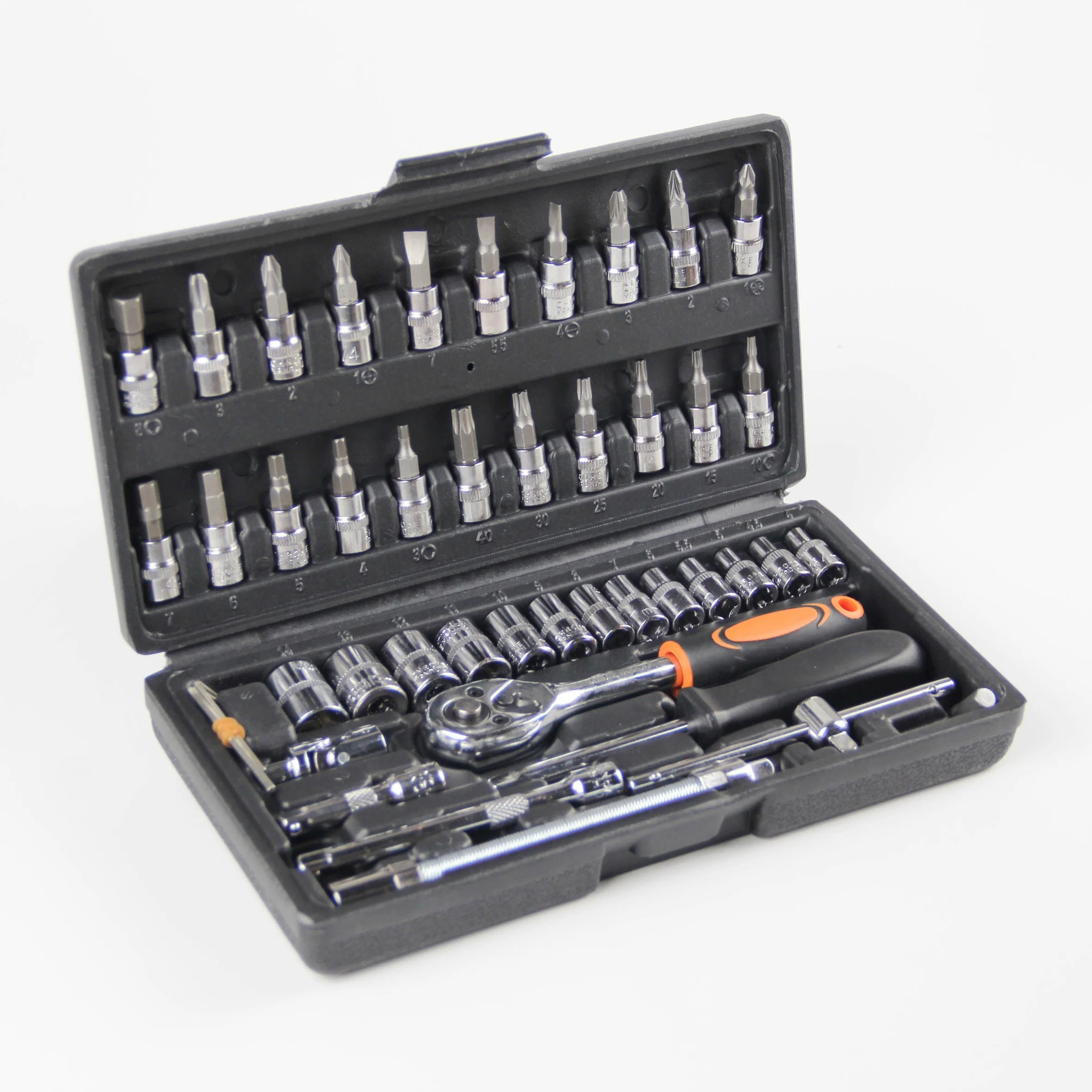 46PCS Auto Tools Auto Repair Set Wrench Socket Long Hand Tool Set