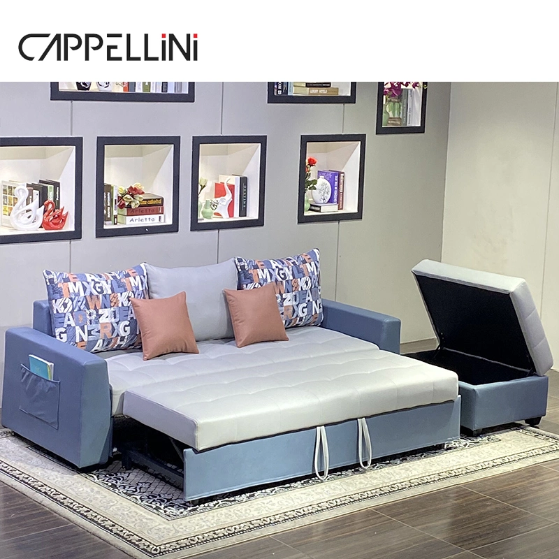 New Design Multi Function Sofa Cum Bed Save Space Foldable Living Room Sofas Modern Folding Sofa Bed Furniture with Storage