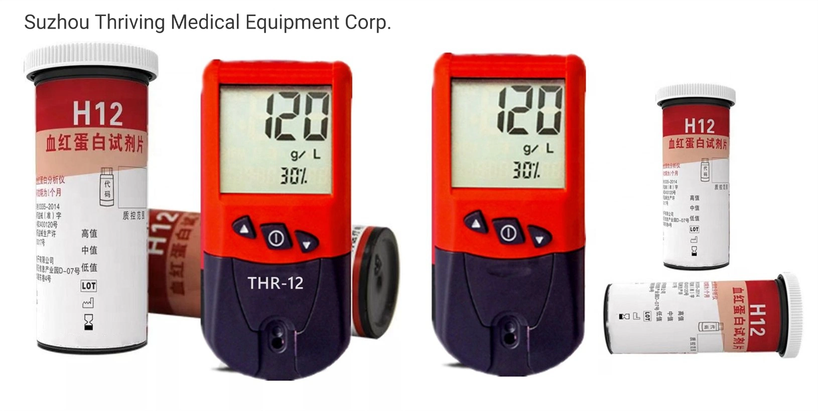 Portable Poct Hemoglobin Analysis Hemoglobin Meter (THR-12)