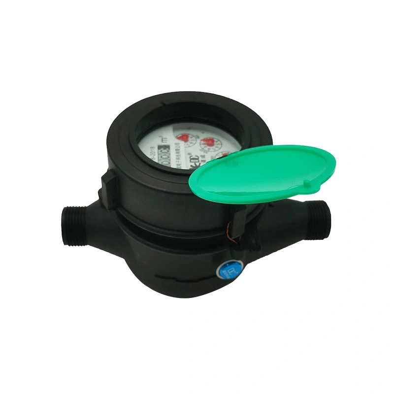 DN15 Nylon Black Color Mechanical Plastic Mechanical Water Meter