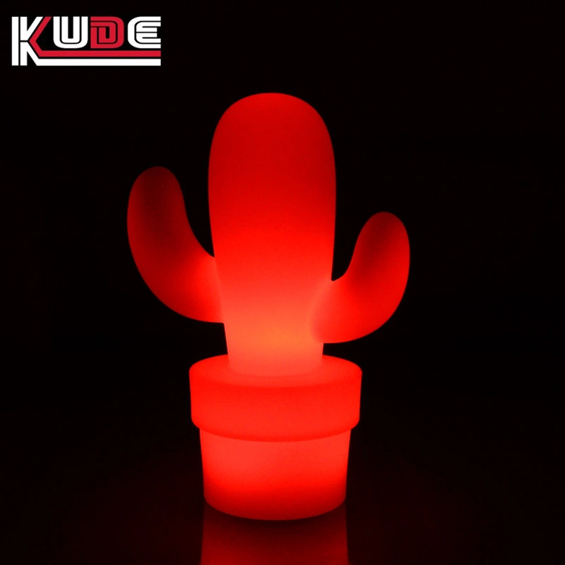 Light up Table Lamp Color Change Glowing Cactus Lamp for Night Club