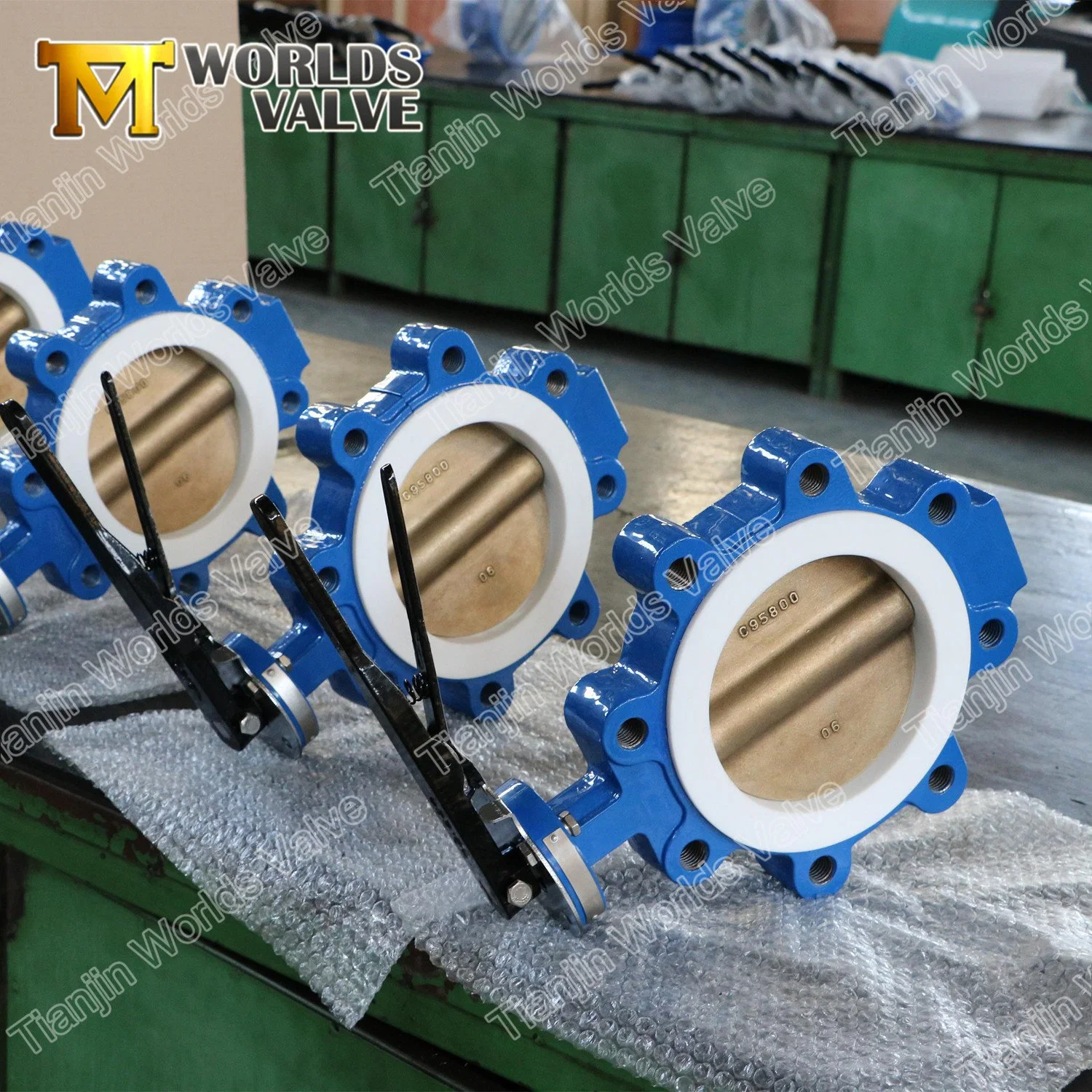 Lugged and Tapped Butterfly Valve with PTFE Liner and Al Bronze Disc