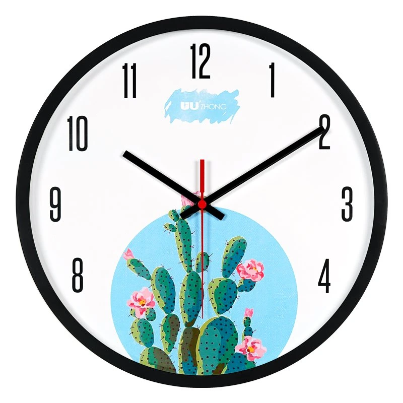 Modern Home Decoration Digital Clock Factory Promotes 12 Inch Round Plastic Wall Clocks