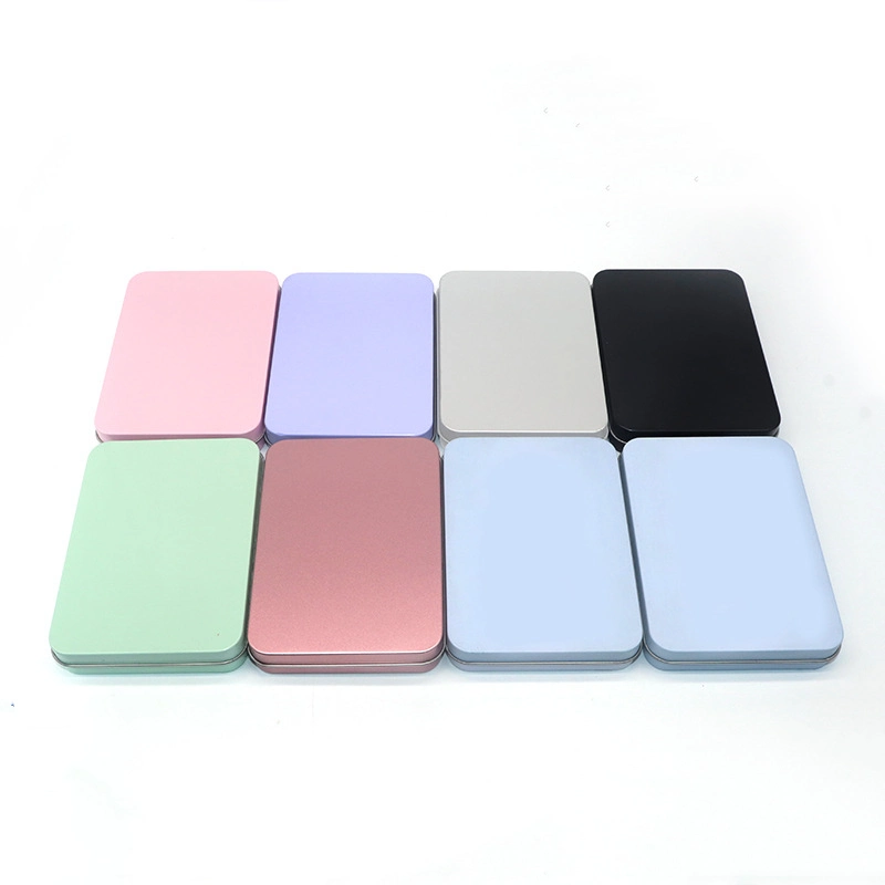 Wholesale/Supplier Custom Colored Thin Rectangular Playing Cards Postcard Packaging Metal Tin Case