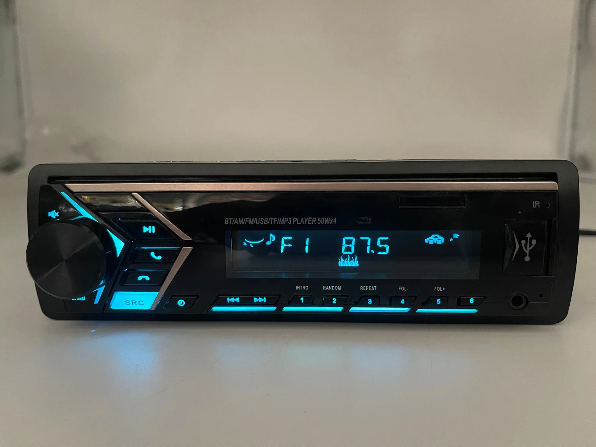 Auto Radio Player with FM USB SD RDS Bt