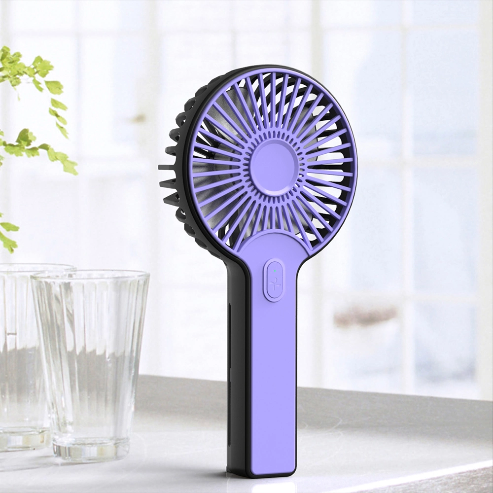 2023 Contrast-Color Customized Rechargeable Handheld Fan Portable Electric Standing Fans Outdoor Essential Fans Handheld Mini Fans