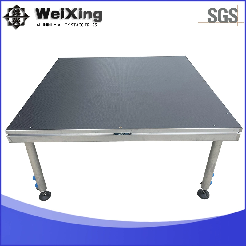 4ft * 4ft Weixing Fabrik Direktverkauf Aluminium Custom Hochzeit Leistung einstellbar Bühnenausrüstung Outdoor Tragbare Mobile Konzert Bühne