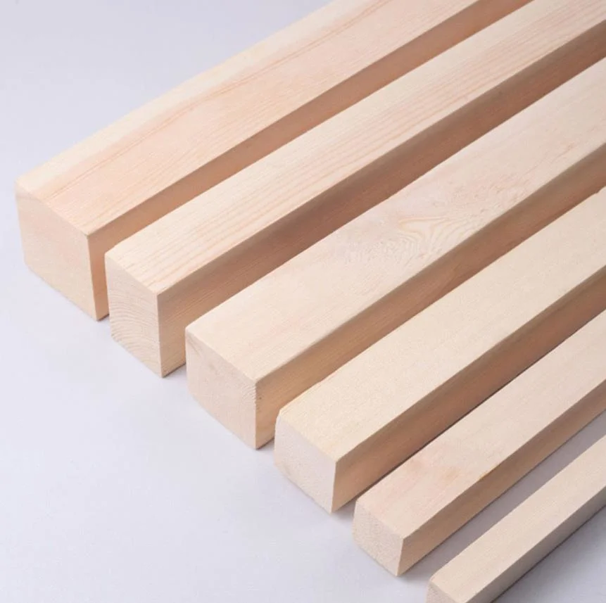 Russian Pine Board Splice Board Straight Splice Board Solid Wood Board Ceiling Furniture Cabinet Engineering Construction Wood Square