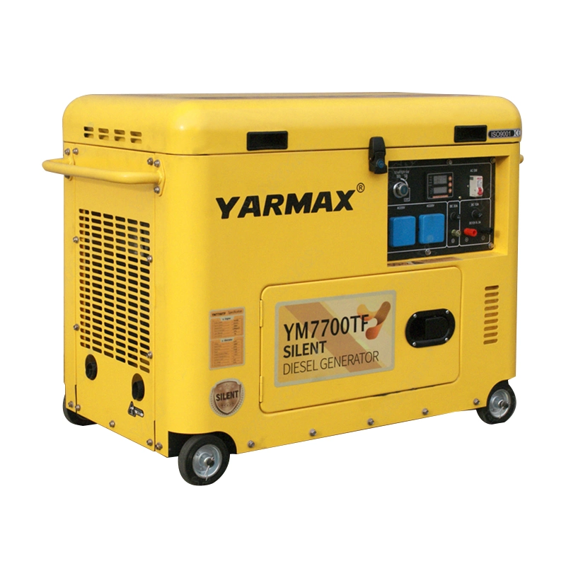 Yarmax 6kw مولد ديزل أحادي الطور كامل القدرة ثلاثي الأطوار CE/يورو V