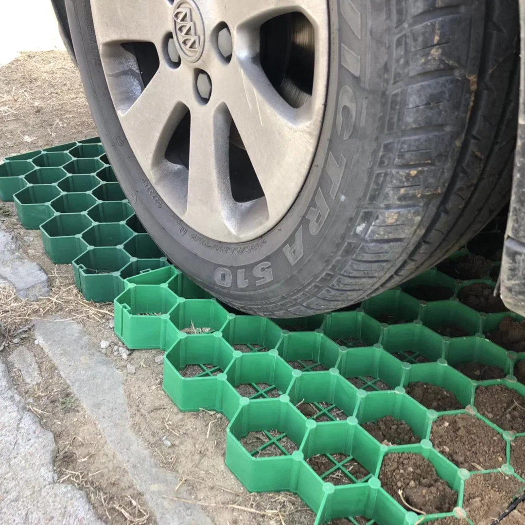 شبكة بلاستيكية مباشرة من المصنع لشبكة الراصف بالعشب HDPE شبكة الحصى البلاستيكية