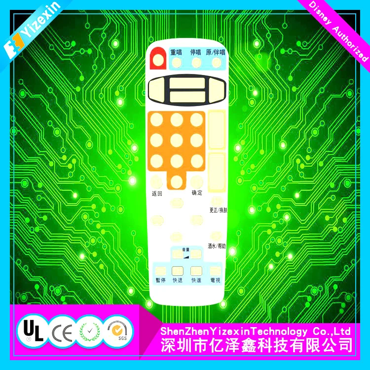 Momentary Contact Push Button Multikeys Membrane Switch