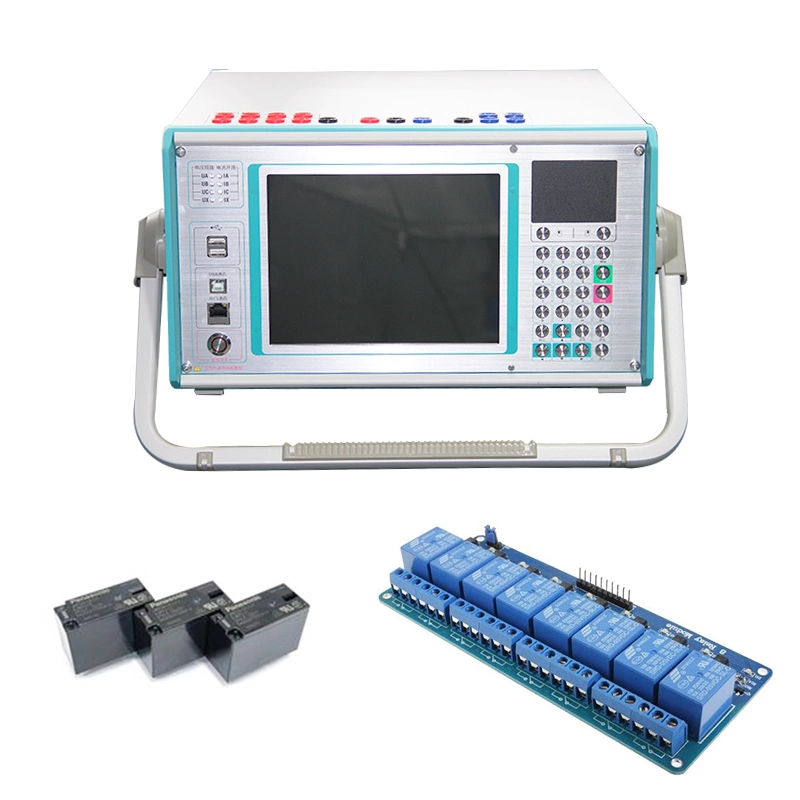 Comprobador de relés trifásicos de conjunto de pruebas de protección controlada por microcomputadora