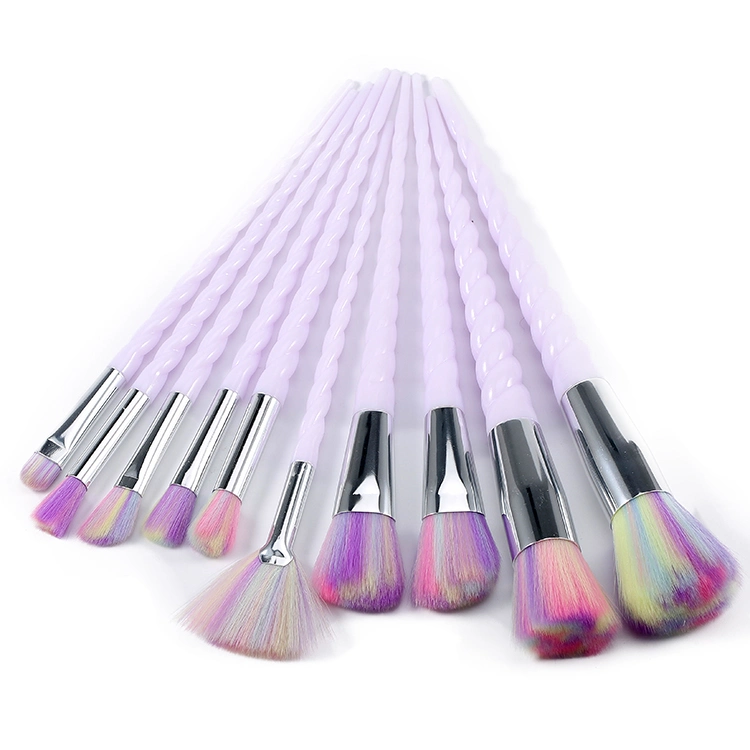 10PCS Unicorn Makeup Brushes Set Professional Makeup Tools