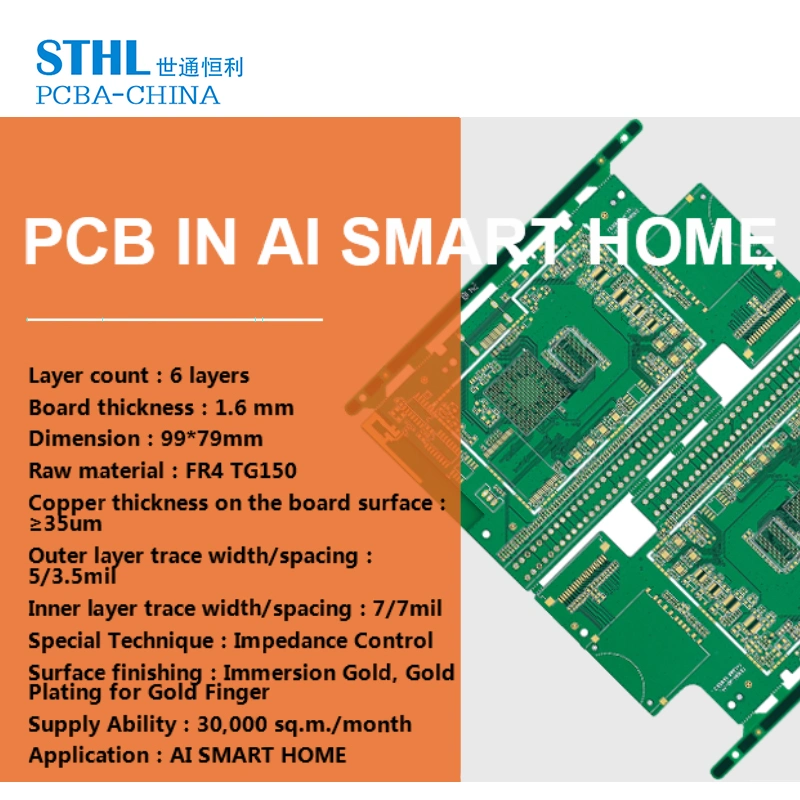 Air Conditioner Parts PCB 94vo PCB Board PCB Production