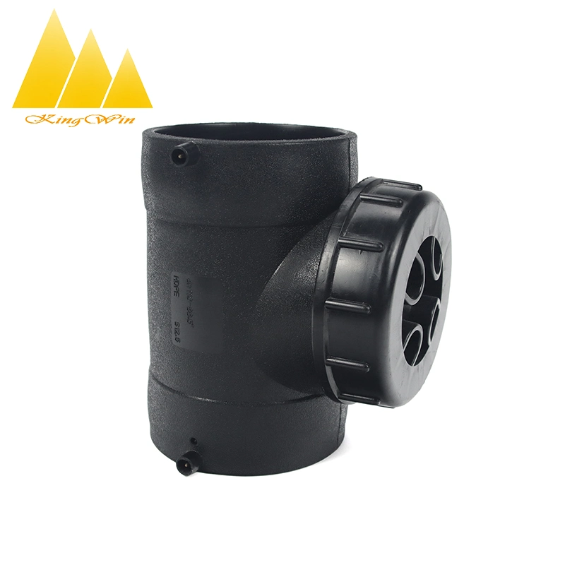 HDPE Vertical Drain Sewer Pipe Fitting with Inspection Hole